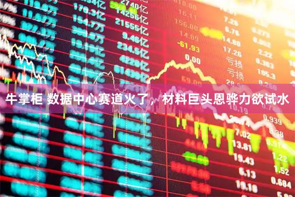 牛掌柜 数据中心赛道火了，材料巨头恩骅力欲试水